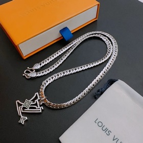 Оригинальное колье Louis Vuitton LV, новая модель из фирменного м