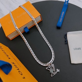Оригинальное колье Louis Vuitton LV, новая модель из фирменного м