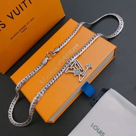 Оригинальное колье Louis Vuitton LV, новая модель из фирменного м