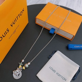 Оригинальное колье Louis Vuitton LV, новая модель из фирменного м