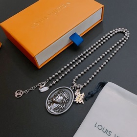 Оригинальное колье Louis Vuitton LV, новая модель из фирменного м