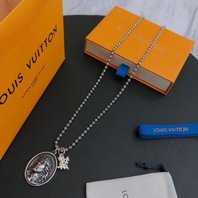 Оригинальное колье Louis Vuitton LV, новая модель из фирменного м