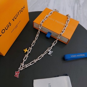 Оригинальное колье Louis Vuitton LV, новая модель из фирменного м