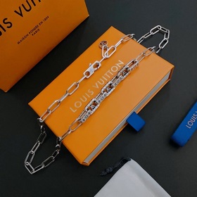 Оригинальное колье Louis Vuitton LV, новая модель из фирменного м