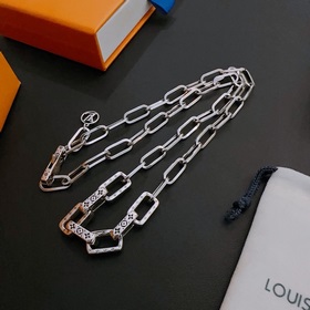 Оригинальное колье Louis Vuitton LV, новая модель из фирменного м