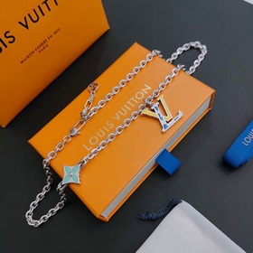 Оригинальное колье Louis Vuitton LV, новая модель из фирменного м