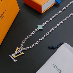 Оригинальное колье Louis Vuitton LV, новая модель из фирменного м