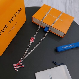 Оригинальное колье Louis Vuitton LV, новая модель из фирменного м