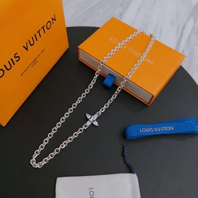 Оригинальное колье Louis Vuitton LV, новая модель из фирменного м