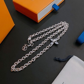Оригинальное колье Louis Vuitton LV, новая модель из фирменного м