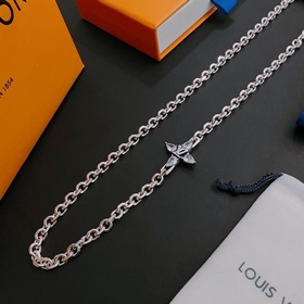 Оригинальное колье Louis Vuitton LV, новая модель из фирменного м
