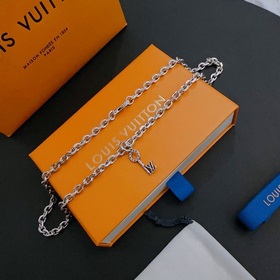 Оригинальное колье Louis Vuitton LV, новая модель из фирменного м