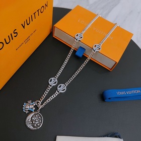 Оригинальное колье Louis Vuitton LV, новая модель из фирменного м