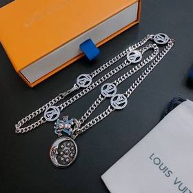 Оригинальное колье Louis Vuitton LV, новая модель из фирменного м