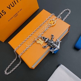 Оригинальное колье Louis Vuitton LV, новая модель из фирменного м