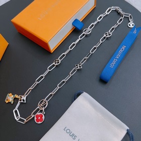 Оригинальное колье Louis Vuitton LV, новая модель из фирменного м