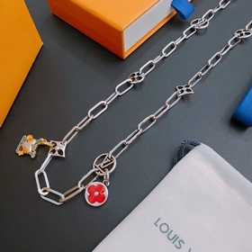 Оригинальное колье Louis Vuitton LV, новая модель из фирменного м