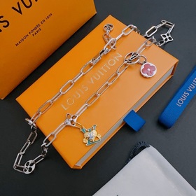 Оригинальное колье Louis Vuitton LV, новая модель из фирменного м
