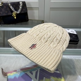 Новинка — MONCLER вязаная шапка из шерсти с QR-кодом, отличное к