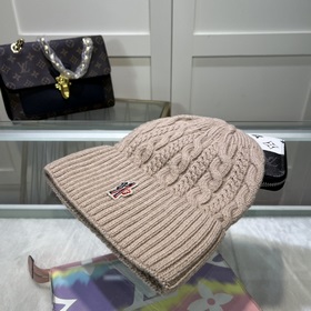 Новинка — MONCLER вязаная шапка из шерсти с QR-кодом, отличное к