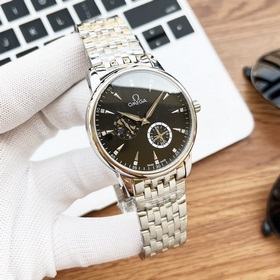 Элегантные мужские часы Omega с четырьмя стрелками указателем фаз