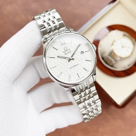 Элегантные мужские часы Omega, классический дизайн с тремя стрелк