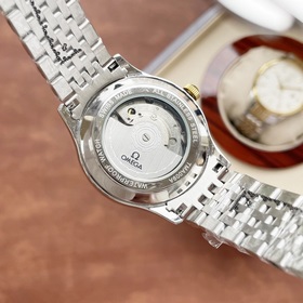 Элегантные мужские часы Omega, классический дизайн с тремя стрелк