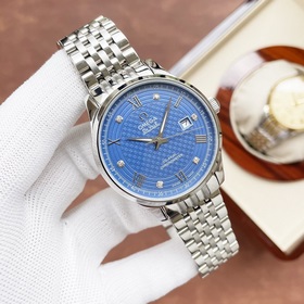 Элегантные мужские часы Omega, классический дизайн с тремя стрелк