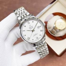 Элегантные мужские часы Omega, классический дизайн с тремя стрелк
