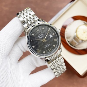 Элегантные мужские часы Omega, классический дизайн с тремя стрелк