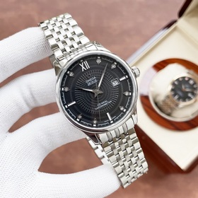 Элегантные мужские часы Omega, классический дизайн с тремя стрелк