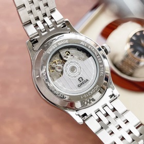 Элегантные мужские часы Omega, классический дизайн с тремя стрелк