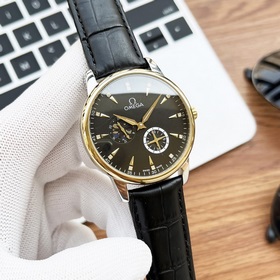 Элегантные мужские часы Omega с четырьмя стрелками указателем фаз