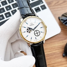Элегантные мужские часы Omega с четырьмя стрелками указателем фаз