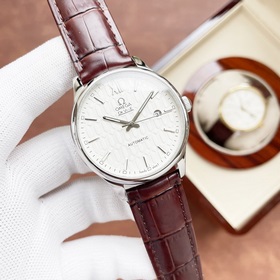Элегантные мужские часы Omega, классический дизайн с тремя стрелк