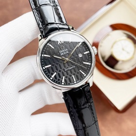 Элегантные мужские часы Omega, классический дизайн с тремя стрелк