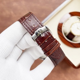 Элегантные мужские часы Omega, классический дизайн с тремя стрелк