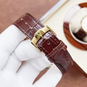 Элегантные мужские часы Omega, классический дизайн с тремя стрелк