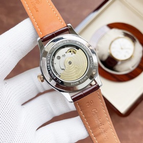 Элегантные мужские часы Omega, классический дизайн с тремя стрелк