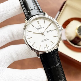 Элегантные мужские часы Omega, классический дизайн с тремя стрелк