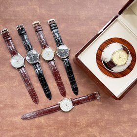 Элегантные мужские часы Omega, классический дизайн с тремя стрелк