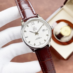 Элегантные мужские часы Omega, классический дизайн с тремя стрелк