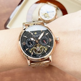 Роскошные мужские часы Patek Philippe, многофункциональный дизайн