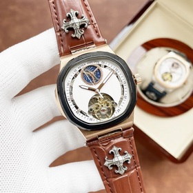 Элитный мужской часы Patek Philippe с большим балансовым колесом 