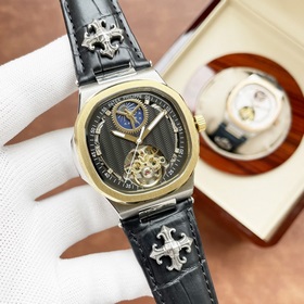 Элитный мужской часы Patek Philippe с большим балансовым колесом 