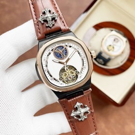 Элитный мужской часы Patek Philippe с большим балансовым колесом 