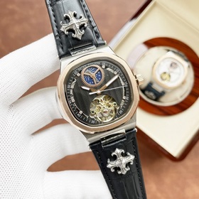Элитный мужской часы Patek Philippe с большим балансовым колесом 