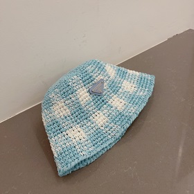 PRADA Передник, полностью связанный вручную, шляпа для защиты от