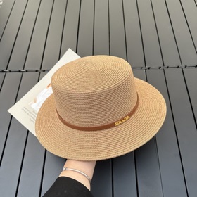 PRADA Новая модель соломенной шляпы Милый изящный, легко складыва