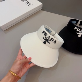 PRADA, шляпа с широкими полями, черно-белая, очень популярная мод